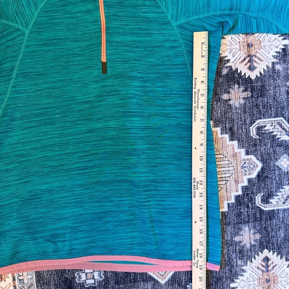 Burton AK Women’s Turbine 1/4 Zip Fleece Sweater Pullover Teal & Pink Size Large - Picture 13 of 14